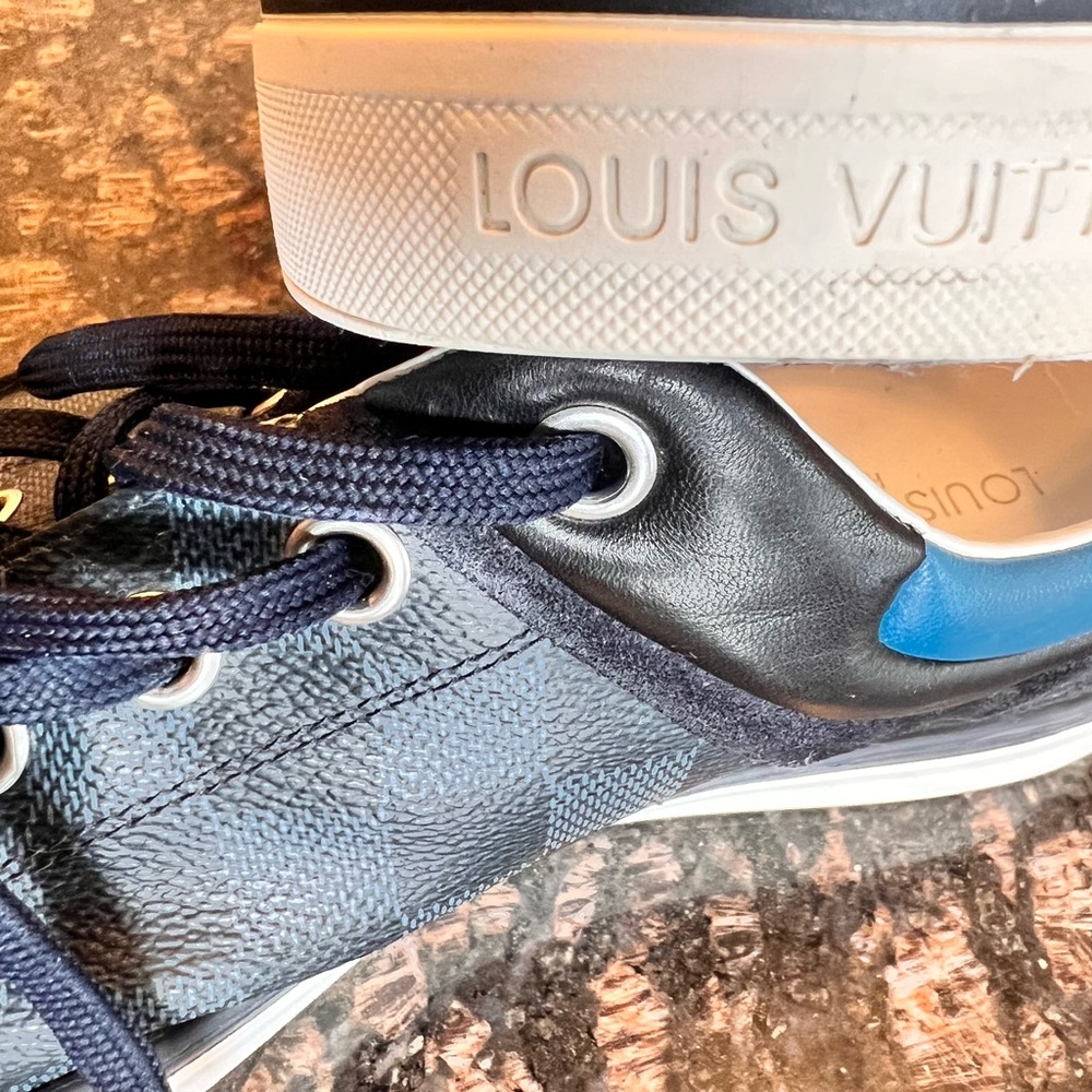 Louis Vuitton Men's Navy Sneakers - Picture 10 of 13